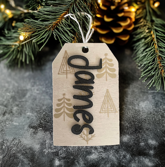 Personalized wooden tags